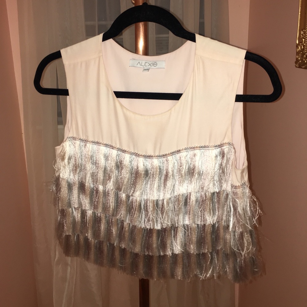 Cropped Top with Tassels
